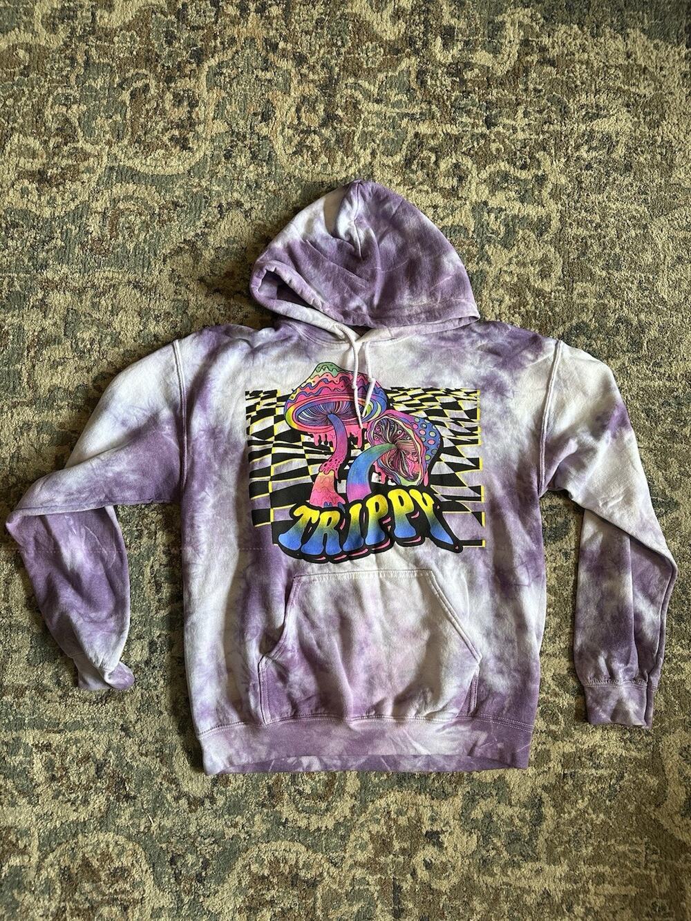 Women’s Hoodie Mushroom “Trippy” Size Medium